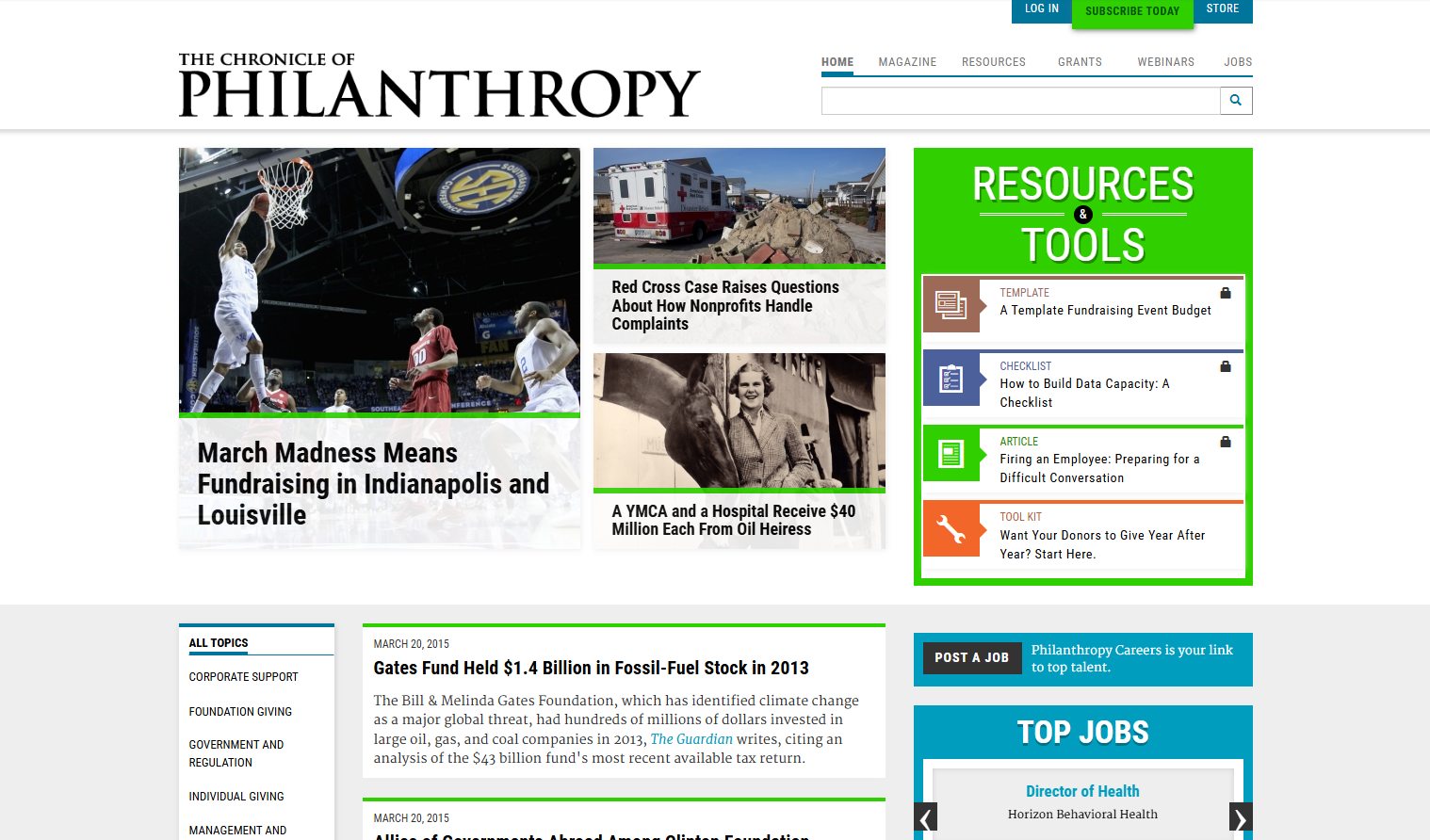 Philanthropy.com redesign